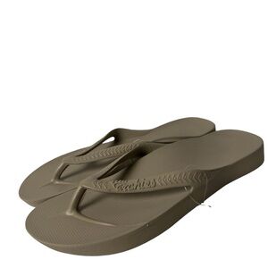 Archies Arch Support Flip Flops sandals Crystal Taupe women’s size 14